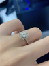 QUEENSUN18K金人工培育鉆石戒指女50分Bella款真鉆一克拉鉑金求婚結(jié)婚鉆戒 18K金 50分 D VS1 Bella款鉆戒 8號圈 曬單實拍圖