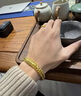 京佳金包銀三馬鞭手鏈醒獅魯班扣男士手鏈時(shí)尚潮流送老公爸爸生日禮物 包金3.5克三沙馬鞭手鏈重約57克 曬單實(shí)拍圖