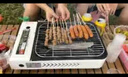 美精靈商用烤魚爐卡式爐便攜式火鍋家用烤肉盤專用鍋戶外瓦斯燃氣燒烤架 白 深鍋全套款 帶燒烤功能 曬單實拍圖