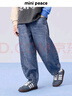 MiniPeace太平鳥童裝男童牛仔長(zhǎng)褲FAHAF1213 牛仔中藍(lán) 120cm 曬單實(shí)拍圖