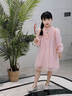 迪士尼（Disney）女童連衣裙春秋季2025新款洋氣女寶寶春款衣服兒童裝春裝公主裙子 粉色 90 cm 曬單實(shí)拍圖
