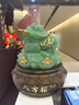 聚善緣八方來財金蟾擺件招財金蟬蟾蜍辦公室店鋪前臺收銀臺裝飾開業(yè)禮物 中號 藍冰玉色 長30寬28高32厘米 曬單實拍圖