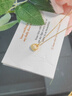 傾愛(ài)黃金項鏈女999足金小金坨吊墜小眾輕奢鎖骨鏈新年禮物送女友 吊墜禮盒定金 曬單實(shí)拍圖