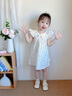 優(yōu)奇女童連衣裙夏裝2025新款兒童純棉公主裙寶寶一周歲禮服夏季吊帶裙 彩紅波點(diǎn) 90 曬單實(shí)拍圖