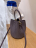 CALWAN KEODH羊皮水桶包品牌包包女包輕奢斜挎單肩包高級感生日新年禮物送女友 【香芋紫】時(shí)尚百搭手提包實(shí)用走心女生閨蜜 曬單實(shí)拍圖