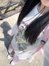 Teenie Weenie小熊長(zhǎng)袖T恤女2025年夏季新款甜美清新田園印花T恤打底衫女 象牙白 M 曬單實(shí)拍圖
