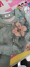 俞兆林（YUZHAOLIN）母親節媽媽夏裝中老年中老年人中式套裝女裝上衣襯衫奶奶夏季國風(fēng) 綠色套裝[+咖色褲子] 2XL 100-115斤 曬單實(shí)拍圖