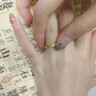 中國珠寶黃金戒指足金999情侶對(duì)戒冰川指環(huán)表白男女款結(jié)婚送老婆生日禮物 女款 1.35g 玫瑰禮盒+可刻字+賀卡代寫 曬單實(shí)拍圖