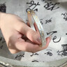 亞一銀手鐲999足銀描金吉言心經(jīng)銀鐲子送女友老婆送媽媽生日節(jié)日禮物 手鐲/約26g 曬單實(shí)拍圖