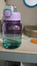 尚泰SHOTAY塑料杯700ml極光漸變水壺彈蓋吸管水杯子ST-4288紫色 曬單實(shí)拍圖