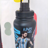 NEXT ROAD英國聯(lián)名世界杯足球明星梅西C羅保溫杯不銹鋼男便攜敦敦運動(dòng)水壺 太空壺黑-梅西1000ml 曬單實(shí)拍圖
