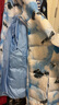 雪中飛（SNOWFLYING）兒童輕薄羽絨服男童保暖防寒新款童裝中大童女童薄款冬外套 藍白碎花 170 曬單實拍圖