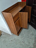 卓禾贈品實(shí)木換鞋凳 28/28/30 棕色方凳 曬單實(shí)拍圖