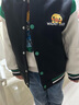 WALNUT DUCK小黃鴨棒球服2025春季新品男童女童百搭可愛(ài)外套 黑色 130  曬單實(shí)拍圖