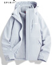 JEEP SPIRIT吉普 紫色沖鋒衣女2024新款春秋季小個(gè)子三合一登山羽絨服外套 男女同款-黑色【三合一可拆卸】 L【建議100斤-120斤】 曬單實(shí)拍圖