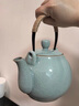 青瓷茶壺單壺大號龍泉冰裂陶瓷大容量功夫茶具泡茶提梁壺中式茶具 大號 哥窯粉青 1200帶濾網(wǎng) 小號750ML 大號1200ML 曬單實拍圖