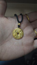 周生生龍鳳古錢(qián)足金平安扣古法黃金項鏈男女款90891Z計價(jià)5.15克 曬單實(shí)拍圖