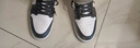 耐克（NIKE）Air Jordan 1 Mid AJ1 中幫復(fù)古黑白熊貓男女同款運動籃球鞋 DV0991-101黑白 38.5 (245mm) 曬單實拍圖