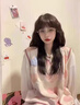 VEOXjk制服新款女生針織衫馬甲背心女學(xué)院風(fēng)軟妹毛衣疊穿長(zhǎng)袖T恤 粉紅色 [馬甲] S 80-90斤 曬單實(shí)拍圖