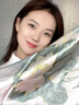 MITHAOL KUSC真絲小方巾100%桑蠶絲護(hù)頸女生方巾母親節(jié)生日禮物送婆婆 出水芙蓉【心想事