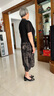俞兆林媽媽裝夏季新款復(fù)古國(guó)風(fēng)短袖連衣裙40-50歲洋氣假兩件中老年女裝 黑色 2XL (建議105-120斤) 曬單實(shí)拍圖