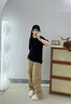 MMOPTOP美式多口袋工裝褲子春夏季男士痞帥傘兵直筒休閑褲MXXK10 卡其 XL 曬單實(shí)拍圖