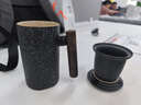 銘匯通望杯陶瓷茶杯個人泡茶杯辦公杯茶水分離杯帶蓋過濾水杯杯子 初笙辦公杯-青石釉【帶過濾】 200mL(含)-400mL(含) 曬單實(shí)拍圖