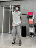 純棉背心男夏季韓版潮流寬松百搭學(xué)生運(yùn)動(dòng)休閑薄款情侶坎肩體恤衫 白色 L 曬單實(shí)拍圖
