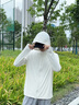 名創(chuàng  )優(yōu)品（MINISO）冰絲防曬衣男大帽檐口罩一體2025夏季新款防紫外線(xiàn)涼感防曬服薄 白色(純色) L /175(體重120-140斤左右) 曬單實(shí)拍圖