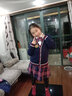 衣諾坊春秋兒童毛衣校服小學(xué)生幼兒園園服班服合唱演出服男女童套裝 藏青女款（針織衫+襯衫+裙子+領(lǐng)花） 140 （建議體重54-67斤） 曬單實(shí)拍圖