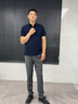 萊克斯頓短袖男【商場(chǎng)同款】夏季新款5A抗菌防螨polo衫t恤男 深藍色-純色款 均碼 XL 曬單實(shí)拍圖