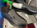 日泰（RITAI）皮鞋男透氣軟底男鞋2025新款真皮中老年爸爸鞋一腳蹬商務(wù)休閑皮鞋 黑色 跟高2.5cm 單層 39 曬單實(shí)拍圖