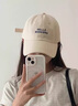 啄木鳥鴨舌帽女2025新款春夏季軟頂大寬檐帽顯臉小防曬米白色棒球帽子男 米色 均碼 常用(54-59cm) 曬單實拍圖