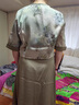 俞兆林（YUZHAOLIN）媽媽裙子裝夏裝新款連衣裙50-60歲洋氣套裙中老年女母親節(jié)禮物衣 217灰色[外披+內(nèi)裙兩件套] 均碼 3XL(適合115-130斤) 曬單實(shí)拍圖