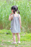 優(yōu)奇女寶寶連衣裙夏裝小月齡公主裙女童吊帶裙一周歲禮服夏季背心裙子 可愛(ài)小兔格子裙 90 曬單實(shí)拍圖