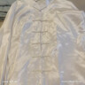 olevo太極服男士春夏太極拳八段錦太極練功服裝女武術(shù)比賽表演款中國風(fēng) 白色套裝 S 曬單實(shí)拍圖