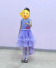 迪士尼（Disney）兒童演出服夏季公主裙女童裙子禮服亮片蓬蓬裙主持鋼琴表演服 紫色 A88 130 曬單實(shí)拍圖