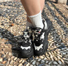 FILA FUSION 斐樂(lè)女鞋新款硬糖厚底休閑老爹鞋貓爪掛件運(yùn)動(dòng)鞋女 黑/奶白-BG 37.5 曬單實(shí)拍圖