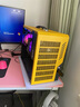 影馳D03電腦機箱 桌面mini小機箱帶提手 側透玻璃/M-ATXITX主板/240水冷/臺式機電腦主機機箱 黃色 曬單實(shí)拍圖