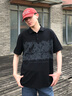 卡賓涼感印花短袖Polo衫男士高級翻領(lǐng)t恤 曬單實(shí)拍圖