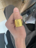 福吉?dú)W金包銀一帆風(fēng)順戒指999足金包足銀大氣百搭男士方戒父親節(jié)送禮物 一帆風(fēng)順戒指包金1.2克 曬單實(shí)拍圖
