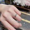 GIOIO微鑲30分莫桑鉆戒璀璨四爪情侶對戒簡(jiǎn)約求婚結婚戒指女戒生日禮物 主鉆30分【莫桑鉆+證書(shū)+禮盒】 活口【可調節大小】 曬單實(shí)拍圖
