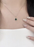 Grace Girl18K金鉆石項(xiàng)鏈女羅馬數(shù)字時(shí)鐘彩金吊墜輕奢精致送女友生 大號(hào)18K金鉆石項(xiàng)鏈+玫瑰禮盒 曬單實(shí)拍圖