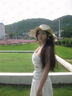 樂卡利法式連衣裙女海邊度假仙女長裙夏斜肩露腰氛圍清冷感小眾高級禮服 法式斜肩連衣裙【L 110左右】 曬單實拍圖