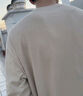 名創(chuàng  )優(yōu)品（MINISO）重磅T恤男長(cháng)袖2025秋季新款純棉圓領(lǐng)內搭上衣男生春秋打底衫衣服 棕櫚綠(生機胸標) M 170(30天質(zhì)量問(wèn)題全額退) 曬單實(shí)拍圖