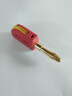 匯君（HUIJUN）新型免焊快接4mm大電流32A香蕉插頭鍍金燈籠頭電力測試儀器插頭 4mm快接香蕉插頭-紅色 曬單實(shí)拍圖
