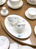NINE CRANES景德鎮高溫健康骨瓷餐具套裝荷花家用喬遷送禮碗盤(pán)現代簡(jiǎn)約整套 【60件套裝配富貴煲】高檔錦盒裝 曬單實(shí)拍圖