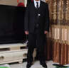 羅蒙 西服套裝男士商務(wù)修身西裝男正裝小西服男伴郎服裝新郎禮服外套 黑色雙扣【西服+西褲+馬甲+襯衫 4XL /190【160-175斤】+大禮包 曬單實(shí)拍圖