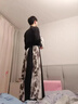 稻橙漢服男成人中國風(fēng)情侶古裝武俠客書(shū)生學(xué)生女套裝氣仙cp表演班服 墨蓮/上衣+裙子 S 曬單實(shí)拍圖