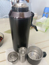邦達（bangda）(BDZ91）保溫杯316不銹鋼大容量帶杯蓋水杯男士泡茶水分離杯子 黑色 1200ML 曬單實(shí)拍圖